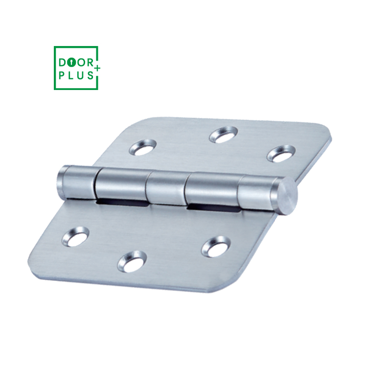 Doorplus High Quality Round Corners 3" Inch 6 Holes Stainless Steel Butt Hinges For Wooden Door