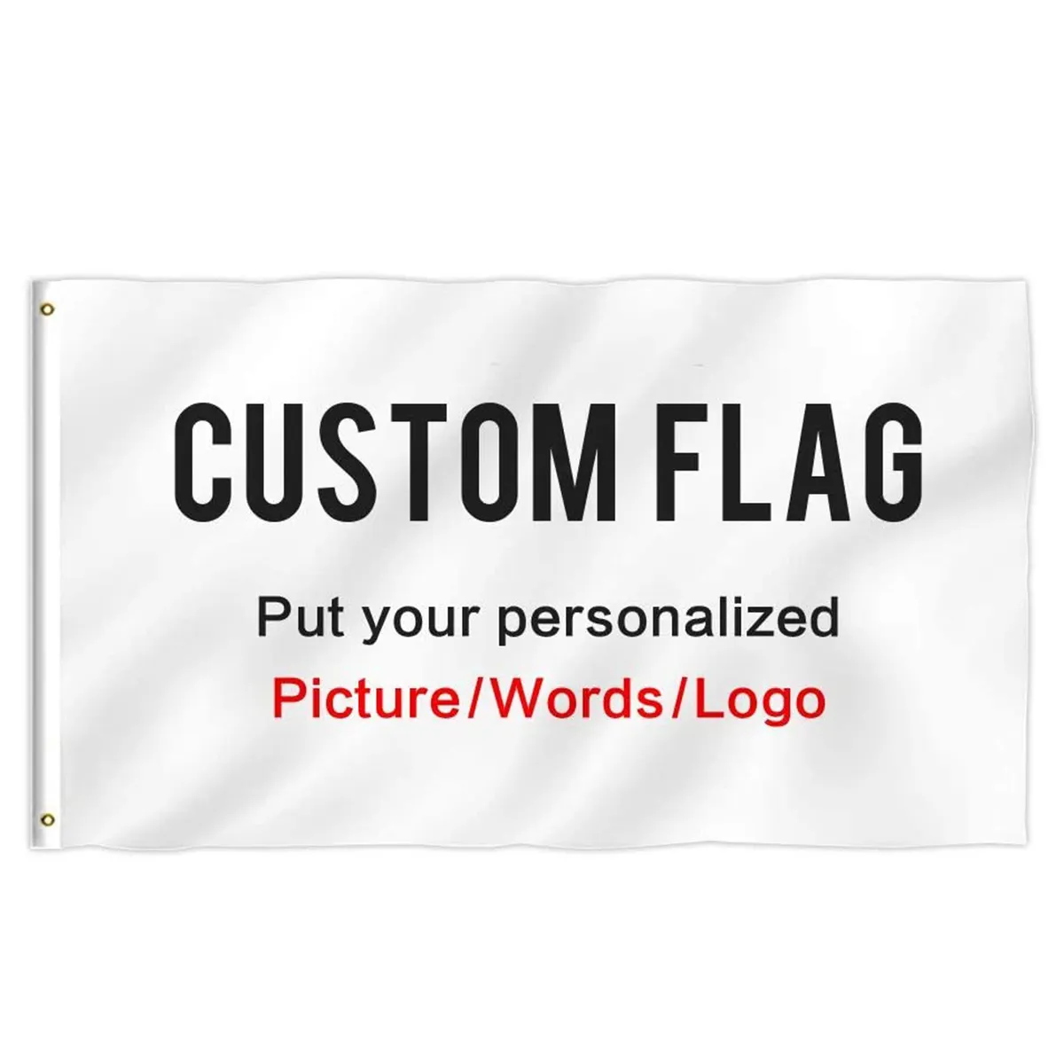 Drapeau personnalisé 3X5 FT, livraison directe directe, utilisation de votre image personnalisée, texte ou Logo