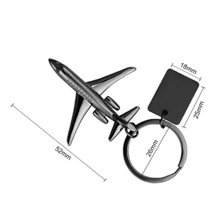 Kim loại hợp kim máy bay mô hình Keychain Trống máy bay hình Móc Chìa Khóa với biểu tượng tùy chỉnh hãng hàng không Quà tặng khuyến mãi - Product Image 2
