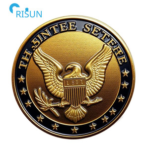 工厂定制3D美国美国国旗鹰纪念挑战硬币定制挑战硬币美国鹰 - Product Image 3