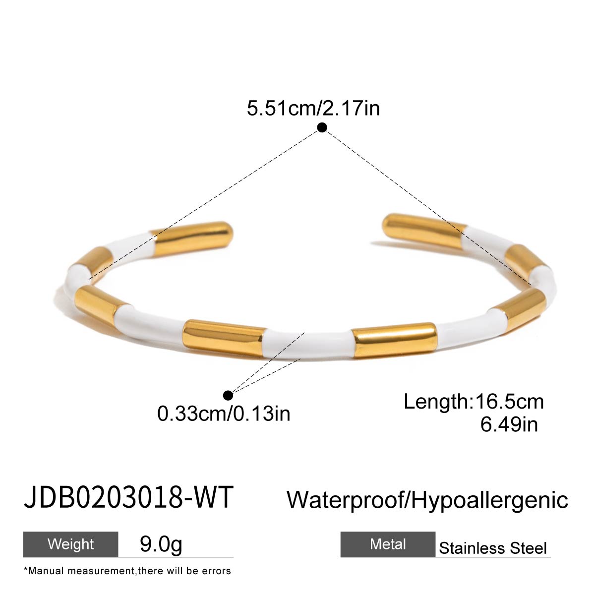 ทอง 18k JDB0203018-WT