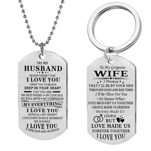 סיטונאי חקוק מותאם אישית הבלטות גברים הדיסקית לוגו מתכת כלב תגיות שרשרת עם שרשרת - Product Image 6