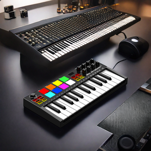 Tastiera MIDI colorata Konix 25 \ 32 \ 49 tasti Controller MIDI professionale per programma Studio - Product Image 1