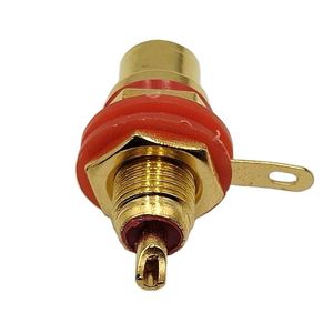 Altın kaplama bağlayıcı Lotus fiş RCA kadın Jack lehimleme ses konektörü RCA konektörü kadın RCA kadın paneli montaj soketi - Product Image 3