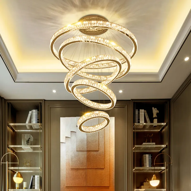 Neue Designer Pendel leuchten Modische runde Dekoration Leuchte für Home Ring Led Modern Chandelier