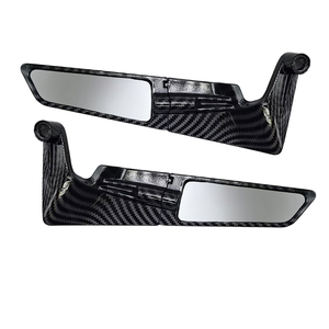 Điều kiện mới sợi carbon nước gợn vô hình cánh gương cho xe máy cố định gió cánh chiếu hậu Phụ kiện cho đảo chiều - Product Image 2
