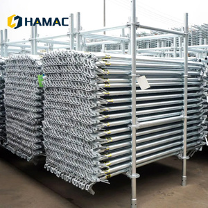 Andamios Ringlock de acero modular multifuncional y piezas Recubrimiento en polvo 60-120umpara construcción y encofrado - Product Image 5