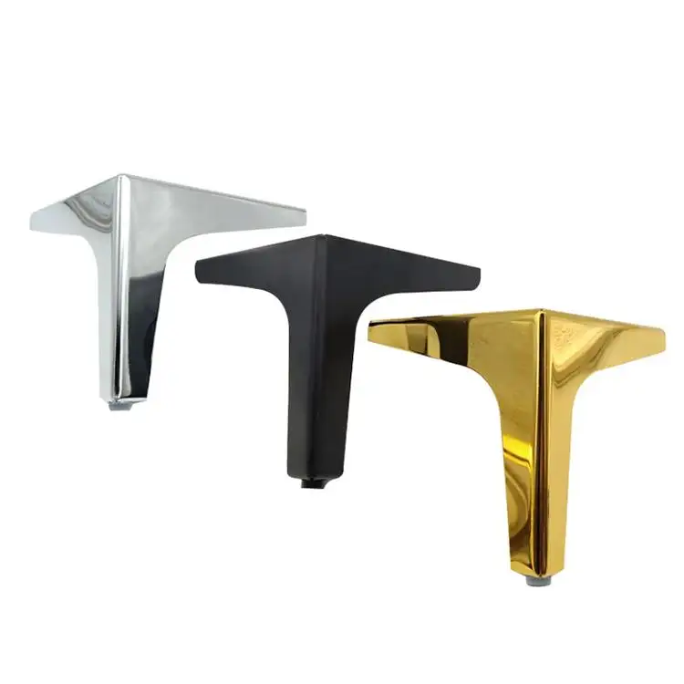 Lichuan pieds de canapé en métal en fer doré en forme de Y, prix d'usine bas, meubles, Table, lit, chaise