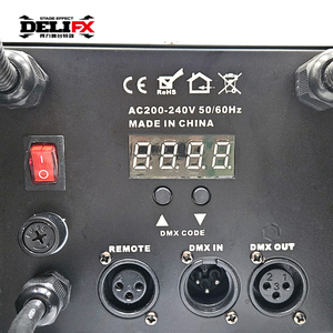 DELIFX Máquina de burbujas colgante de 4 cabezales con control remoto de alto rendimiento y control DMX Dispositivo de burbujas colgante ultraeficiente para uso en eventos - Product Image 5
