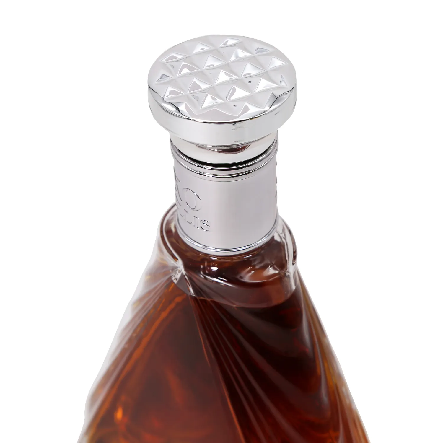 Botella de licor de lujo OEM ODM para brandy gin run, botellas de vidrio para licor de bebidas alcohólicas