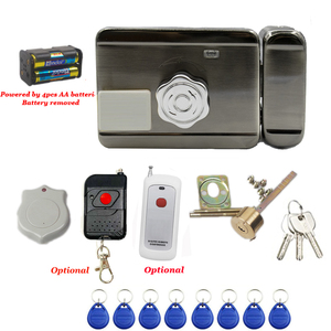 Anahtarsız giriş için RFID kapı kilit akıllı elektrikli üstten kilit salıncak ahşap kapı demir kapısı pil kumandalı akıllı elektronik kilit - Product Image 2