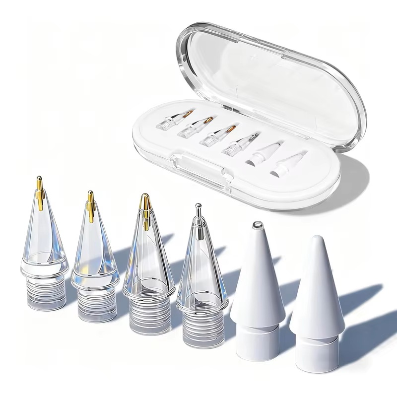 Pack of 6 White (3 gold 2silver 1 white nibs)