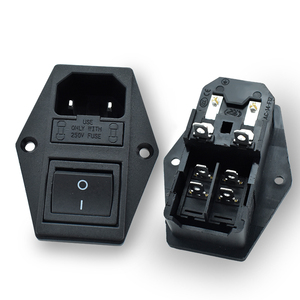AC-14 Type Extension <strong>Socket</strong> 2 Pin AC <strong>Socket</strong> <strong>with</strong> Switch Rated Current 10A - Product Image 1