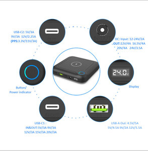 30000mah Waterproof Usb c Pd60w Solar Power Bank with 10W Wireless Fast Charging for Laptop UAV Interphone <strong>Computer</strong> Notebook - Product Image 5