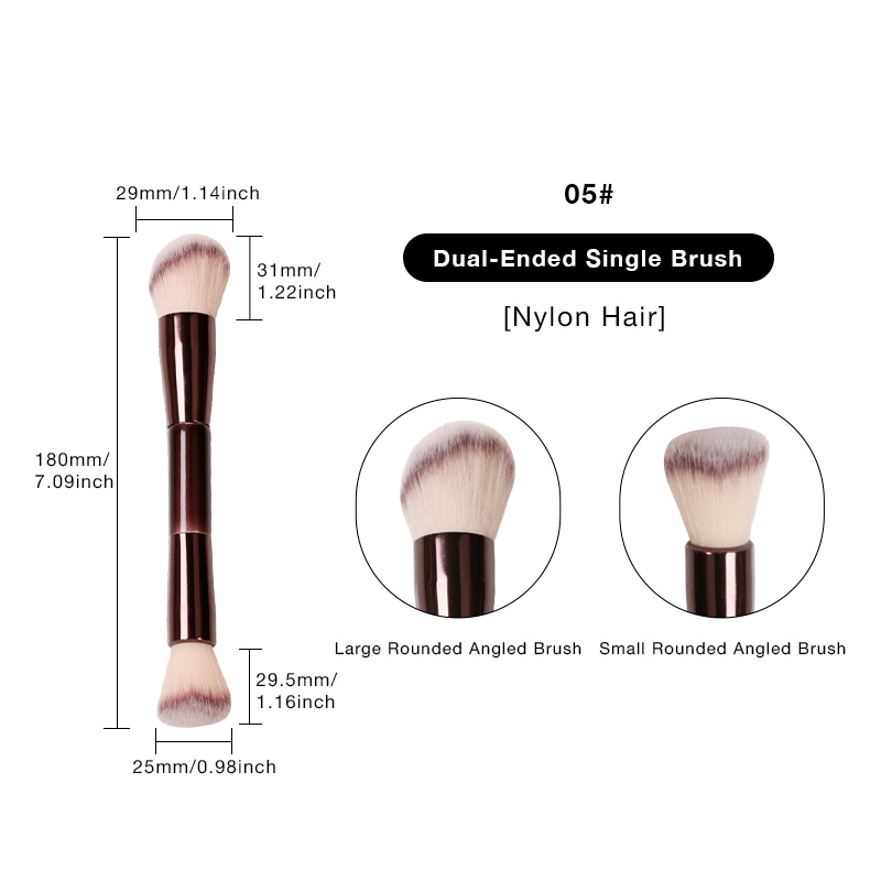 Pinceau biseauté marron