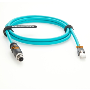 Ethernet M12 4 Pin D-<strong>Code</strong> to RJ45 Cable for Keyence IV2 Sensor SR1000 <strong>Reader</strong>, Datalogic <strong>Matrix</strong> 210N 300N Barcode Scanner Camera