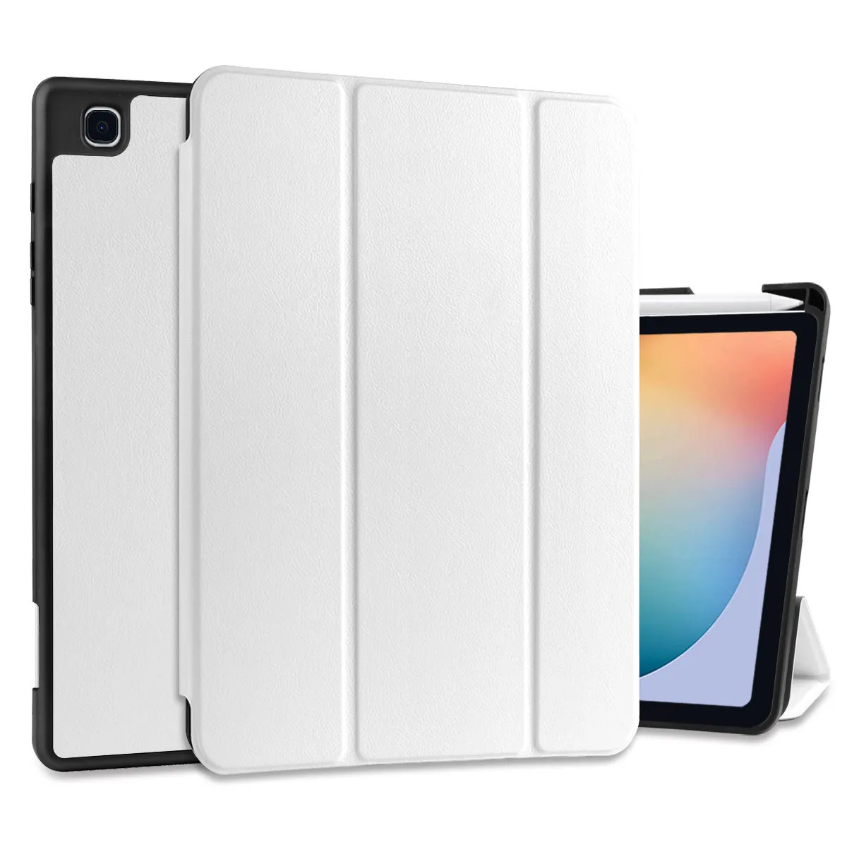 Étui en cuir pour Samsung Galaxy Tab S6 Lite 10.4 2020 SM-P610 SM-P615 P613 P619 Funda tablette couverture avec porte-stylo