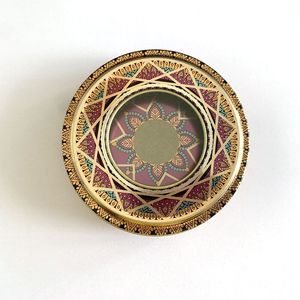 Özel yuvarlak ambalaj teneke kutu safran için pencere ile - Product Image 4
