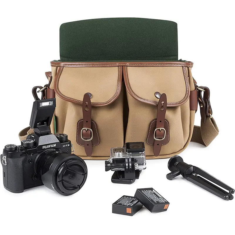 โลโก้ที่กําหนดเองกระเป๋ากล้อง SLR สําหรับการถ่ายภาพผ้าใบกระเป๋า Crossbody แบบพกพาดิจิตอลอุปกรณ์เสริม Tote กระเป๋าวิดีโอ DSLR