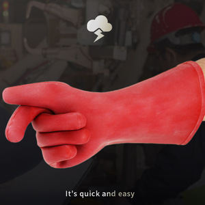 <strong>12kV</strong> Rubber Insulating <strong>Gloves</strong> with ASTM Certification for Electrical Safety High Voltage Insulating <strong>Gloves</strong> for Electricians