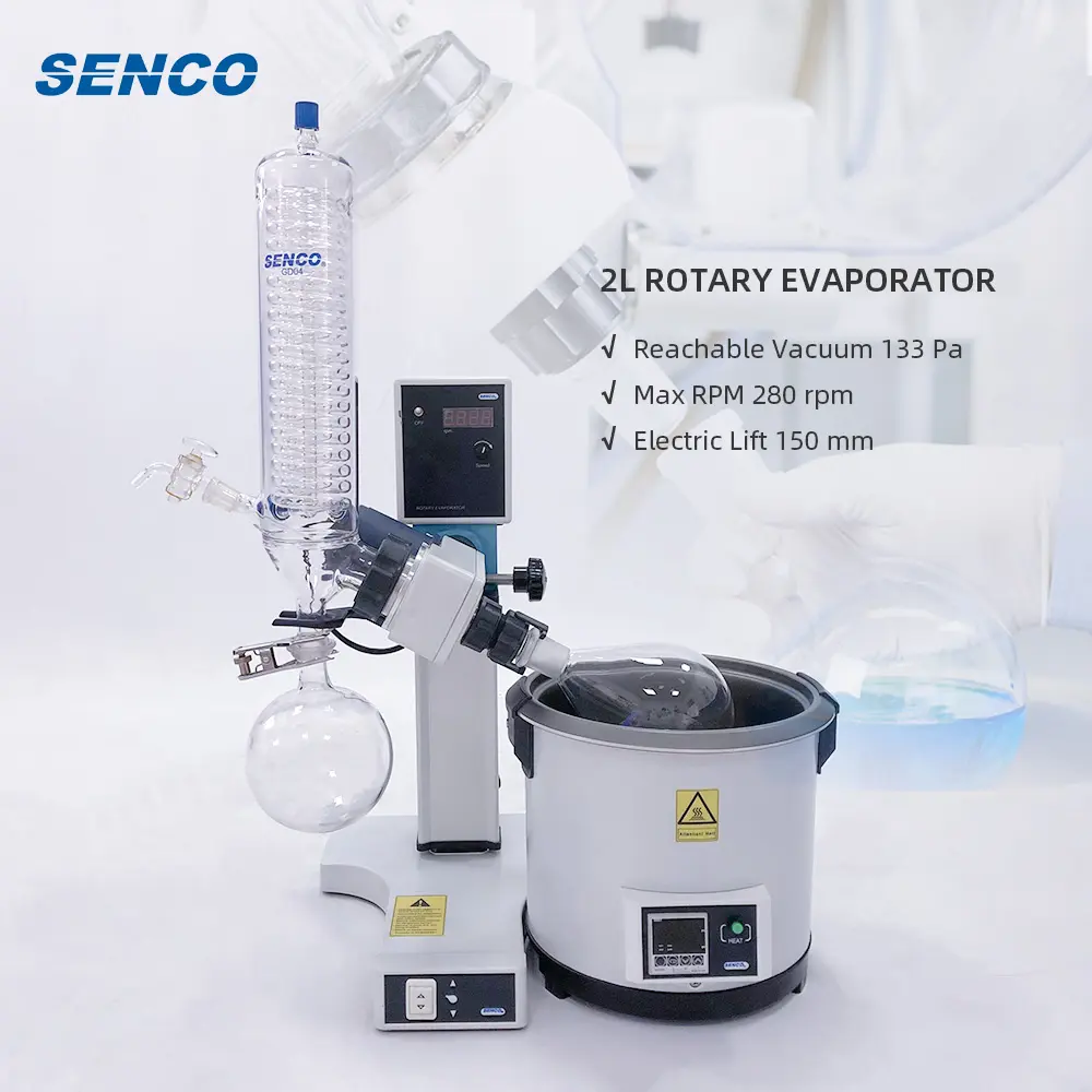SENCO Batch Sales Price Attractive Design 2L System Thin Film Rotary Vacuum Evaporation R220B