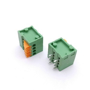 Bloque de terminales de resorte de 2,54mm con patas curvas que se pueden empalmar, 3P, 4P, 5P, 6P, 7P, 8P, 10P, mm - Product Image 4