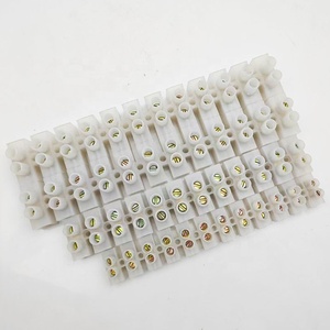 Tira de terminales de plástico KEERTE, bloque de terminales de tornillo de cableado eléctrico, 30A, 16MM, tipo U/H, 12 agujeros, conector de cable de empuje - Product Image 5