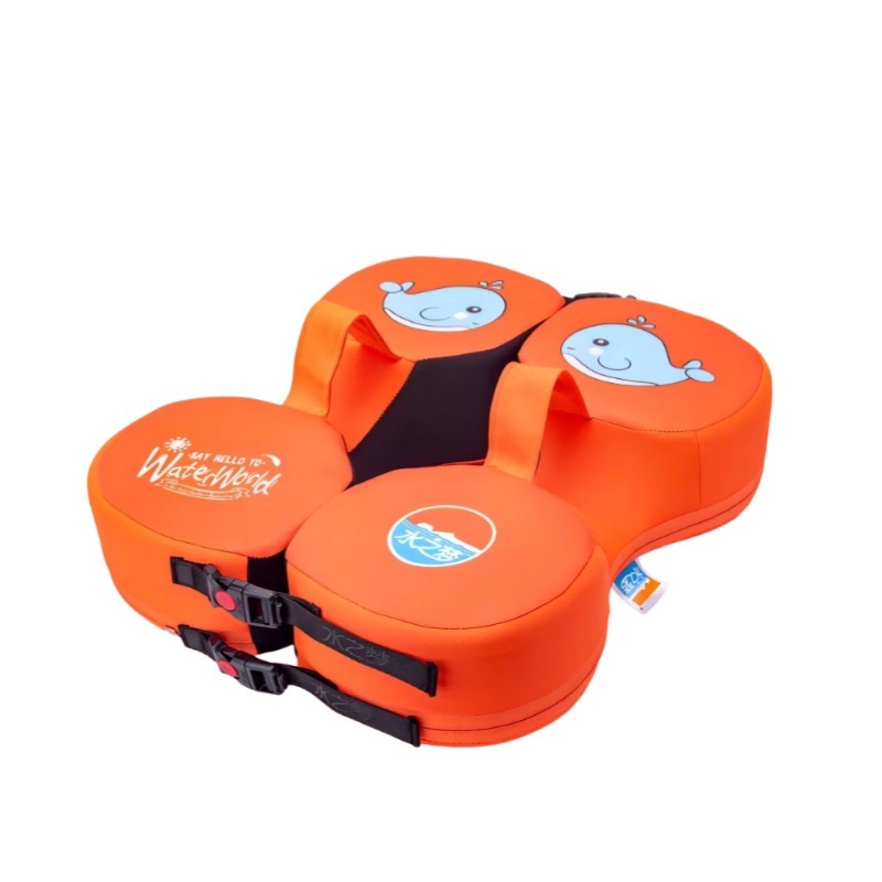 Orange Cartoon-Style Armpit Swim Ring
