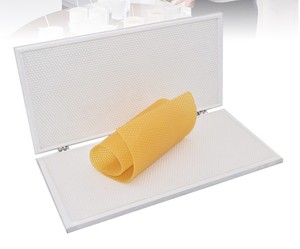 硅胶模具材料书型蜂蜡粉底机，带金属背41.5 * 19.5毫米