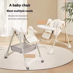 2-in-1調整可能キッズダイニングチェアホーム用ロッカー高さ調整付きデュアルサイレントホイールとトレイ - Product Image 3