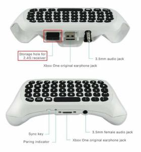 Xbox serisi X serisi S One S için Microsoft Xbox One kablosuz 2.4Ghz denetleyici klavye için Chatpad tuş takımı - Product Image 4