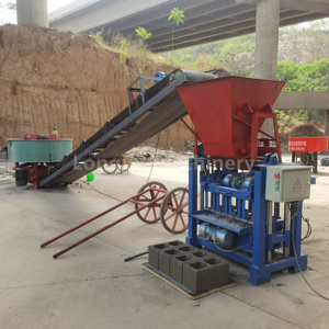 Longyu Machinery 4-35 Semi-<strong>automatic</strong> Hopper Brick Making <strong>Machine</strong> Small Non Fired Cement Brick Simple Production <strong>Line</strong> - Product Image 2