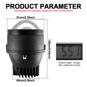 3.0 yardımcı farlar lazer led sis farları bi led projektör lens offroad harici 12-32 sürüş işık far 70w - Product Image 6