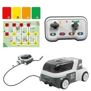 2,4 GHz Fernbedienung Programmierung Toy Car Educational Diy Follow Line Funktion Spielzeug auto mit RC Spielzeug und Musik für Kinder
