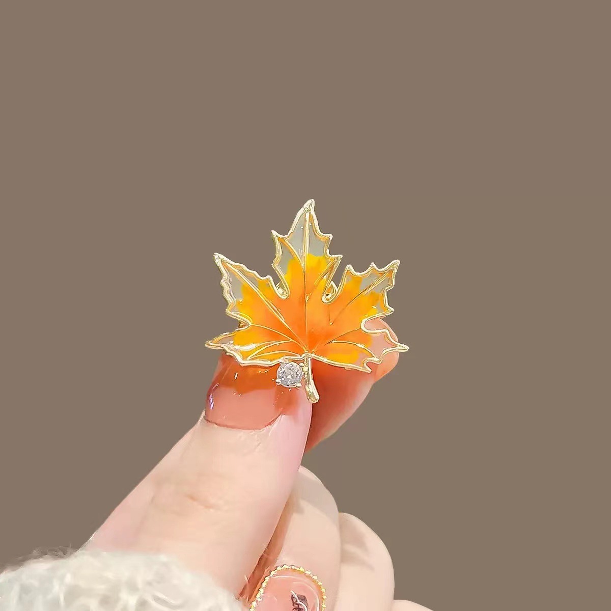Yellow maple leaf