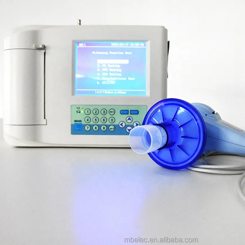 CE अनुमोदित अस्पताल Spirometer डिजिटल Spirometer साँस लेने में नैदानिक Spirometry प्रिंटर के साथ