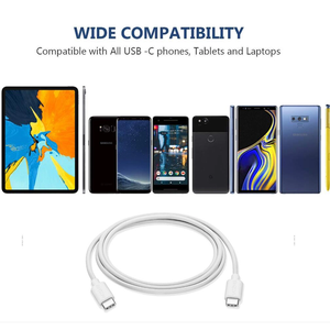Sıcak satış tipi c tipi c pd desteği 15w 30w 45w 60w 5 çekirdek hızlı şarj tipi c usb kablosu için cep telefonu - Product Image 6