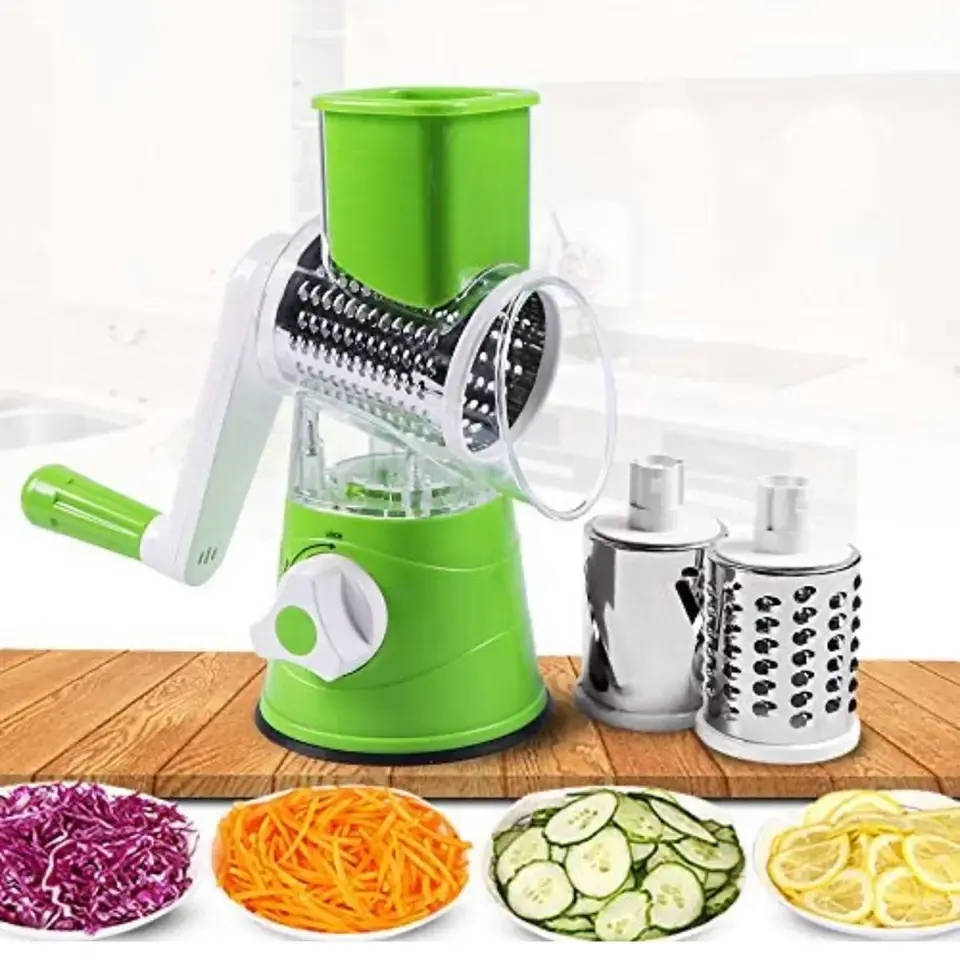 Manuelle Gemüses ch neider Slicer Küchen walze Gadgets Werkzeug Gemüse Chopper Round Slicer Reiben Kartoffel Karotten Käse Shredder