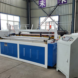 Línea de producción completa totalmente automática de alta velocidad, máquina de fabricación de rollos de papel higiénico para baño, a pequeña escala - Product Image 2