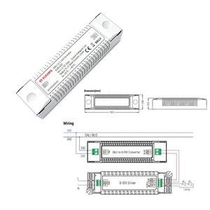 12-22.5V DC DALI a 0-10V convertitore di segnale si collega con PWM Touch Dim 0-10V driver dimmerabili per il controllo dell'illuminazione a LED - Product Image 2