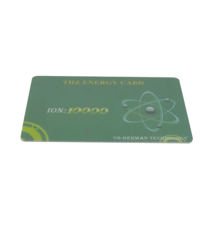 새로운 제품 Bioresonance 양자 절약 카드 이상 10000cc 부정적인 이온 스칼라 환영 Oem 바이오 Thz 에너지 카드