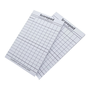 Bloc de notas personalizado impreso personalizado A5 A6 tamaño de papel almohadilla de puntuación hoja de puntuación para registros de juegos de cartas - Product Image 2