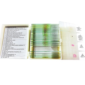 Juego de toboganes de histología, Set básico fijo de 25 uds, para histología de vidrio