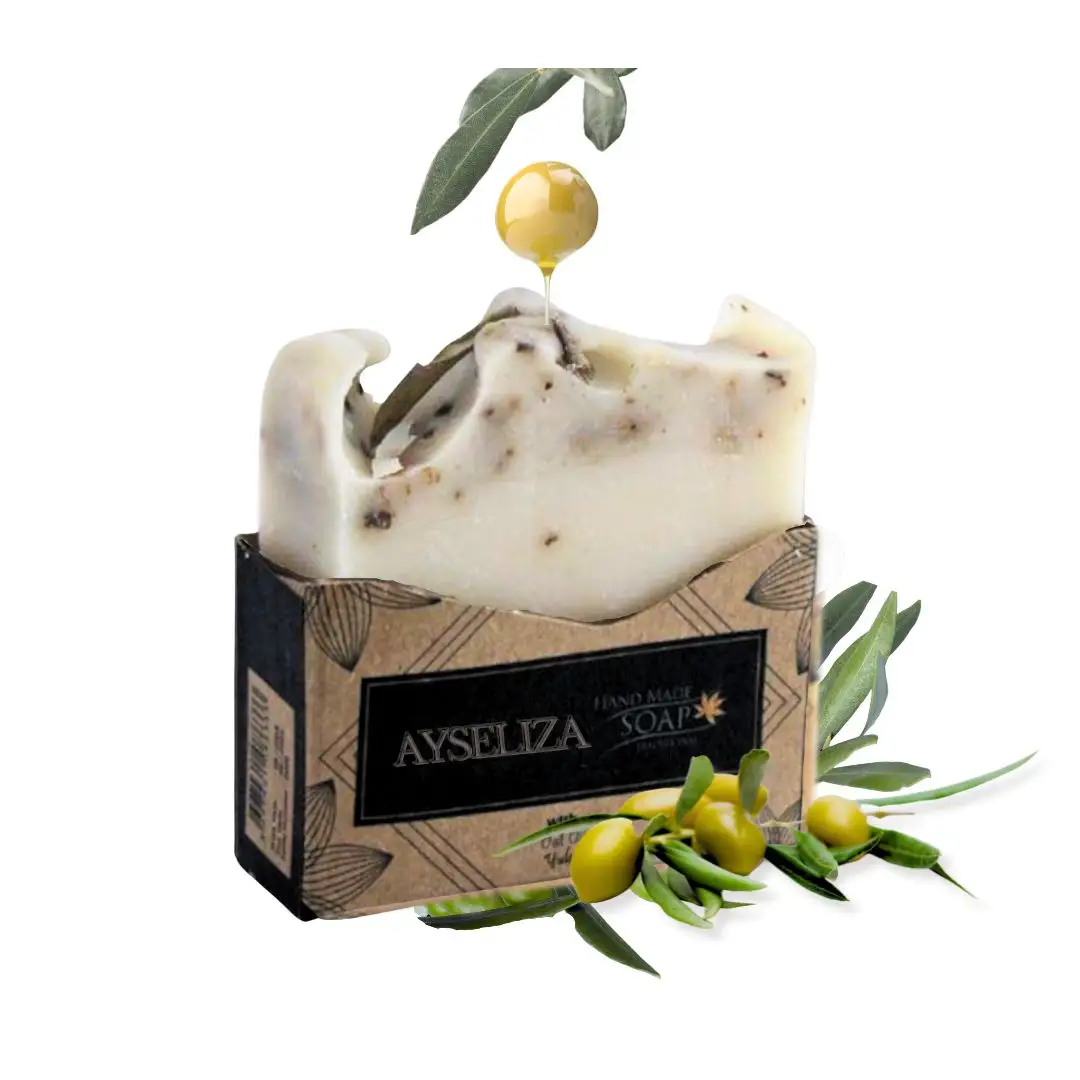 Savon artisanal à l'huile d'olive fabriqué à la main en Turquie Fabricant de produits naturels biologiques OEM Logo privé Vente en gros Prix d'usine Savons blanchissants