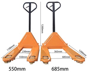 Gabelstapler 2 Tonnen 2,5 t 3 Tonnen 5 Tonnen manueller hydraulischer Paletten-LKW-Fahrer Push-Be-und Entladen von Paletten handhabung klein - Product Image 4