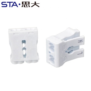 快速自锁单或双按钮线电连接器2 3 4 5针2进2出发光二极管照明接线盒925 - Product Image 5