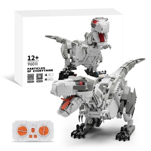 Kinderspiel zeug STEM Dinosauriers pielzeug Intelligente Programmierung Spielzeug Roboter Dinosaurier Baustein Set Pädagogische Dual Remote 960PCS