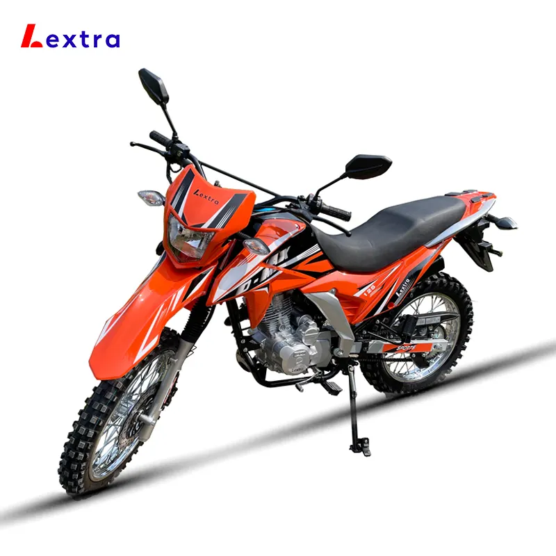 Lextra 125cc 성인 먼지 자전거 인기 4 스트로크 스포츠 크로스 오토바이 저렴한 오프로드 오토바이 충칭 공장 도매