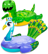 Dinosaure ET Paon