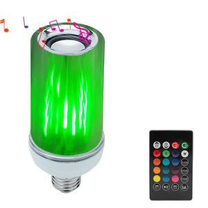 LED müzikli ışık mobil uygulama kontrolü renkli müzikli ışık akıllı alev müzikli ışık ampul - Product Image 1